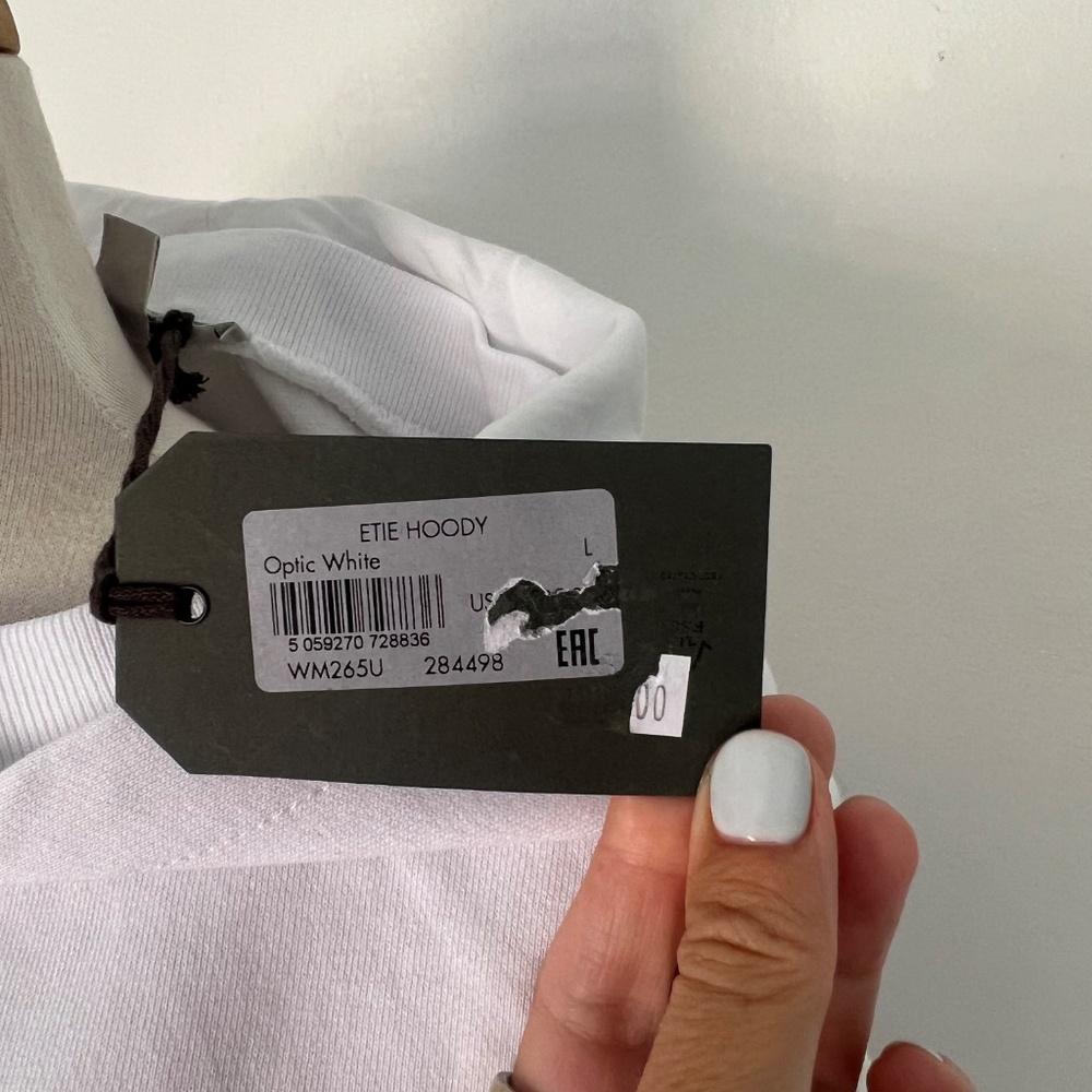 NWT ALL SAINTS ETIE White Hoodie - Picture 4 of 6